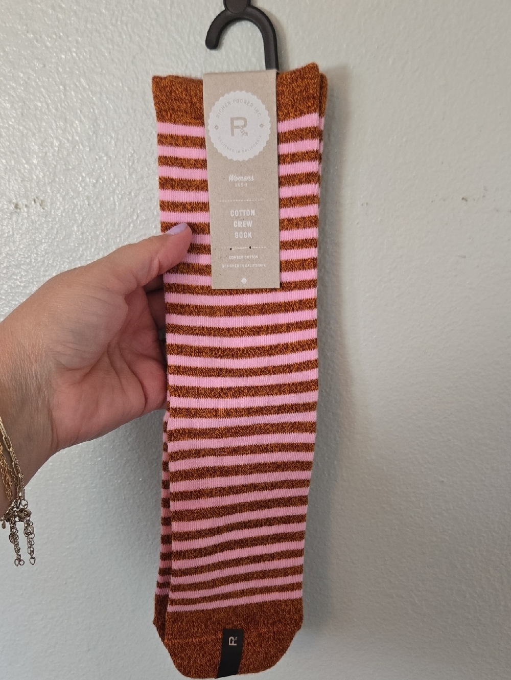 Richer Poorer | NWT Combed Cotton Striped Crew Socks Size 5-9